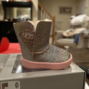 UGG Baby Keelan Glitter Boots with Pink Sole